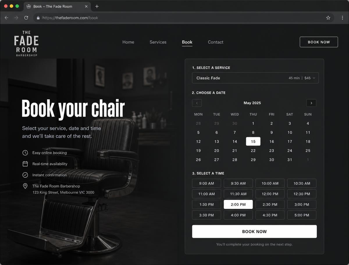 The Fade Room website preview